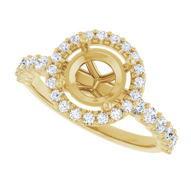 Halo-Style Engagement Ring