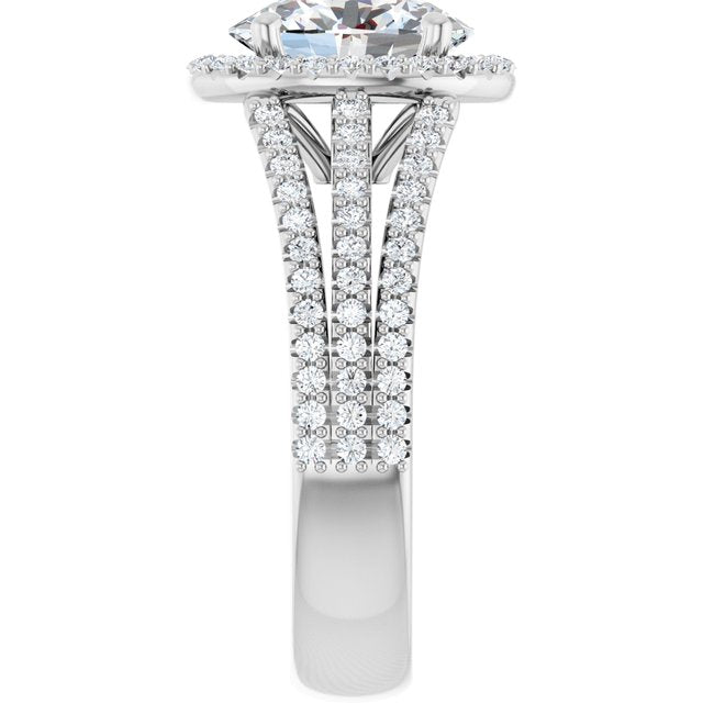 Halo-Style Engagement Ring