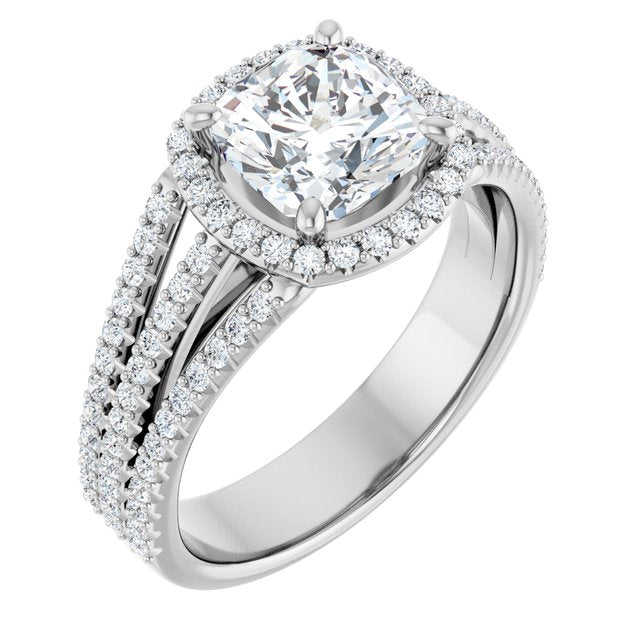 Halo-Style Engagement Ring
