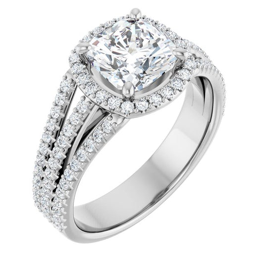 Halo-Style Engagement Ring