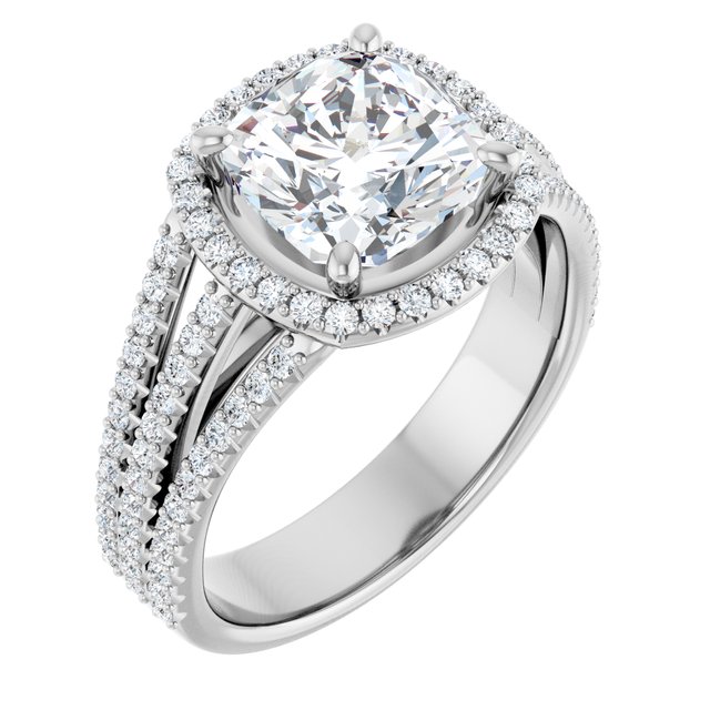Halo-Style Engagement Ring