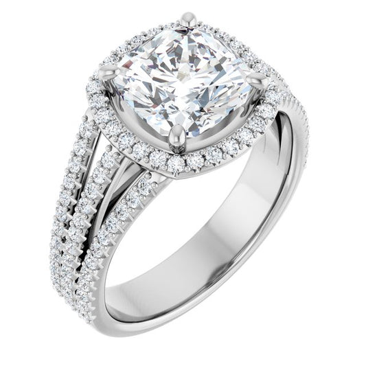Halo-Style Engagement Ring