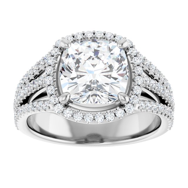 Halo-Style Engagement Ring
