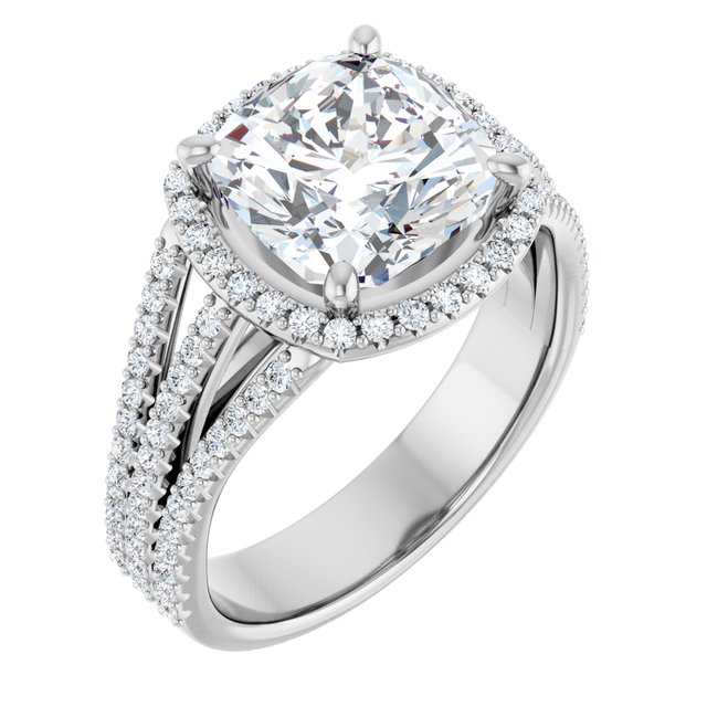 Halo-Style Engagement Ring