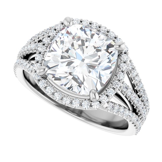 Halo-Style Engagement Ring