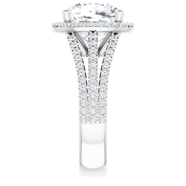 Halo-Style Engagement Ring