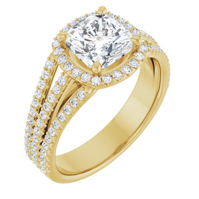 Halo-Style Engagement Ring