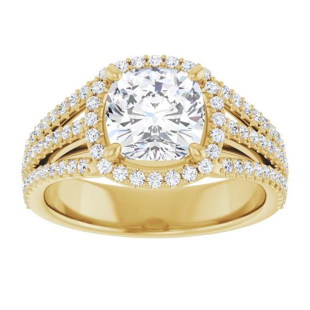 Halo-Style Engagement Ring