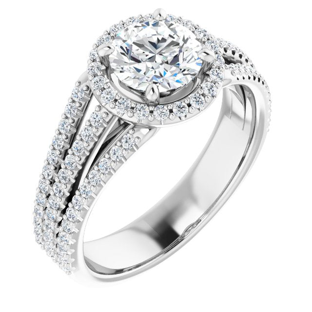 Halo-Style Engagement Ring