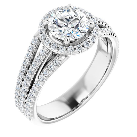Halo-Style Engagement Ring
