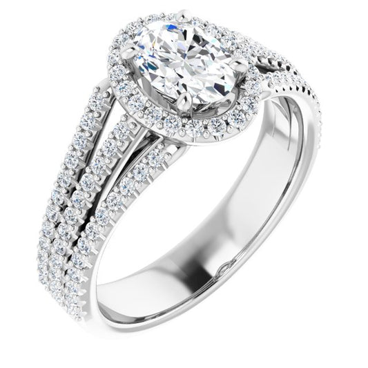 Halo-Style Engagement Ring