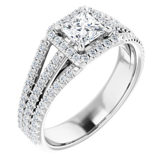 Halo-Style Engagement Ring