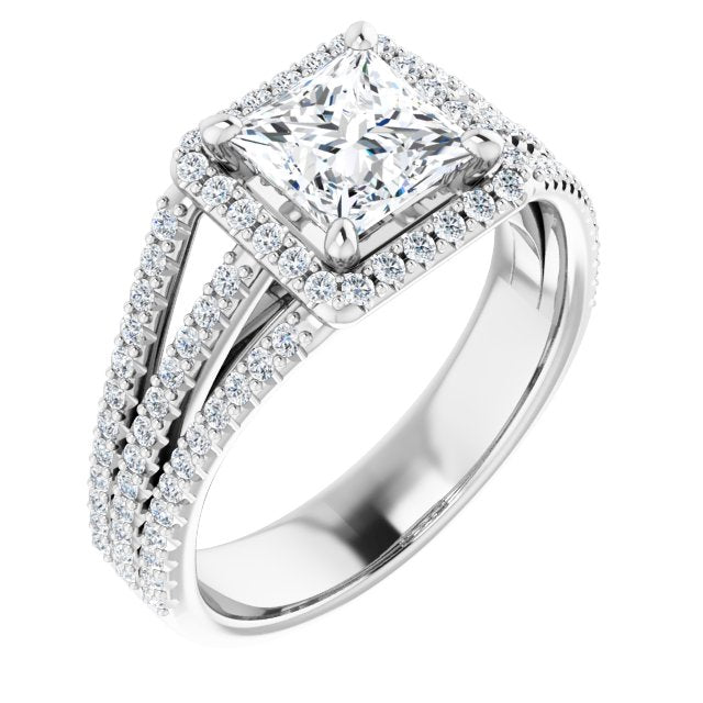 Halo-Style Engagement Ring