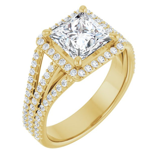 Halo-Style Engagement Ring