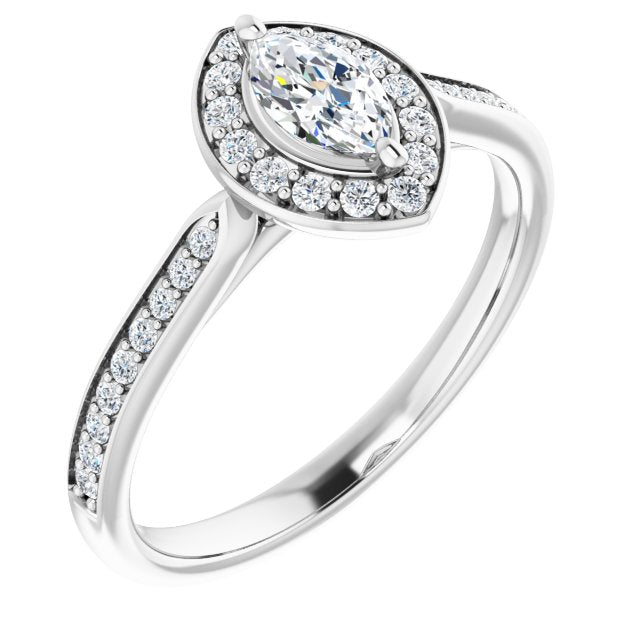 Halo-Style Engagement Ring