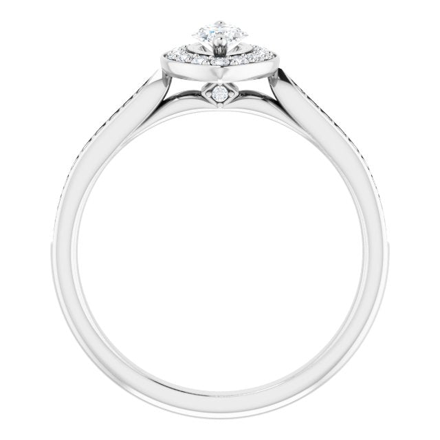 Halo-Style Engagement Ring