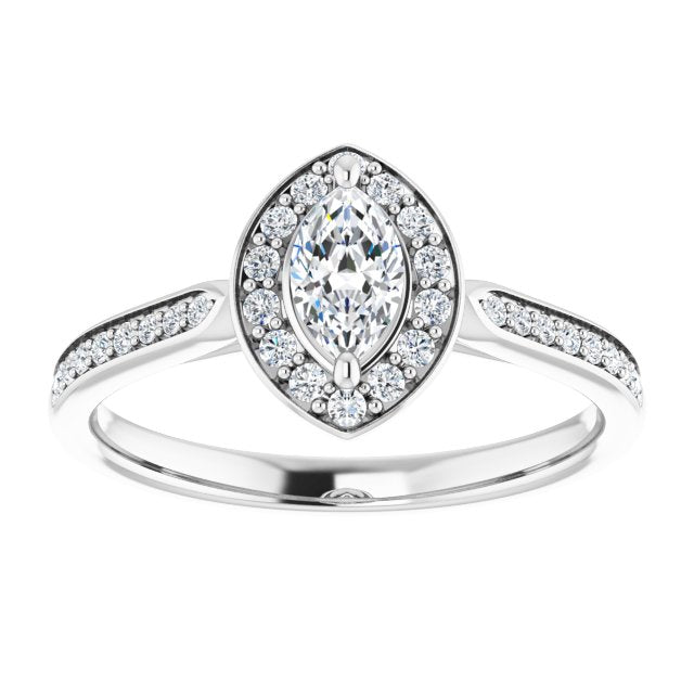 Halo-Style Engagement Ring