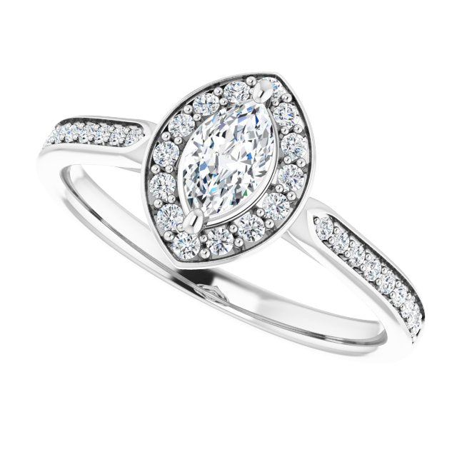 Halo-Style Engagement Ring