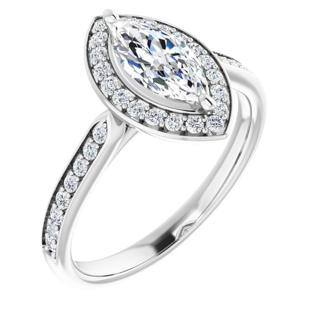 Halo-Style Engagement Ring
