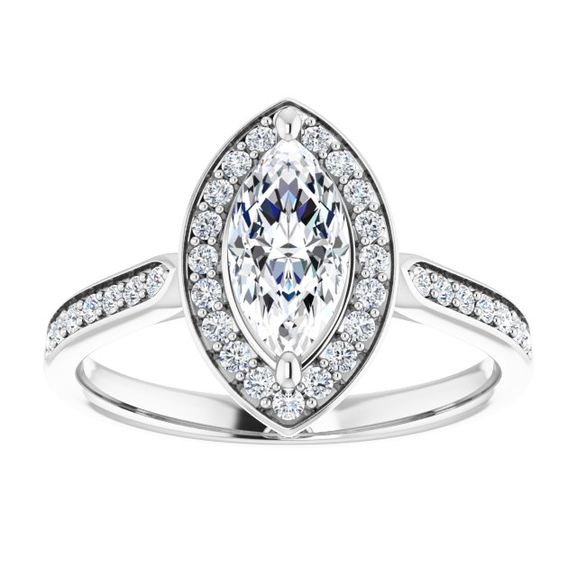 Halo-Style Engagement Ring