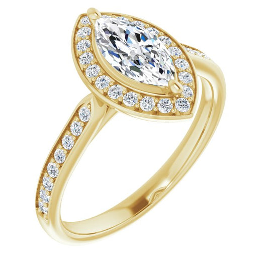 Halo-Style Engagement Ring