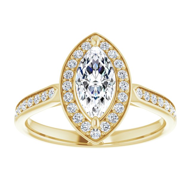 Halo-Style Engagement Ring