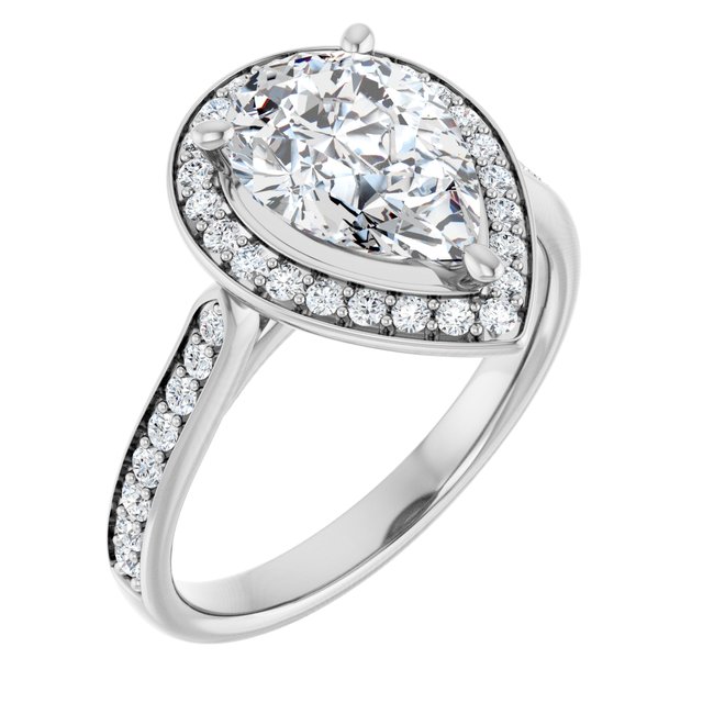 Halo-Style Engagement Ring