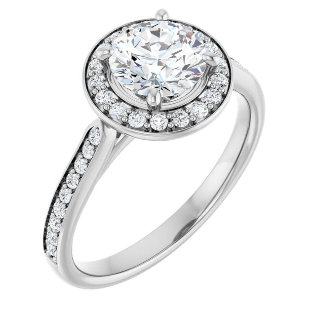 Halo-Style Engagement Ring