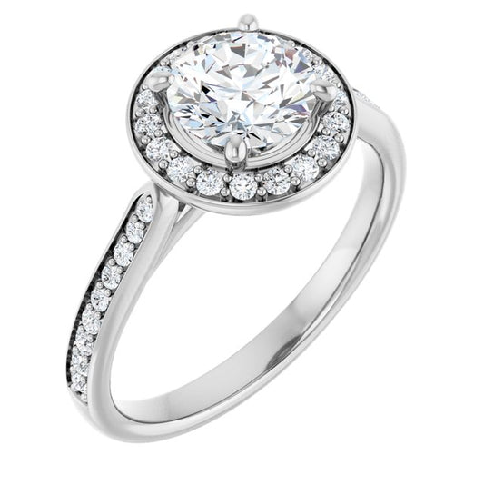 Halo-Style Engagement Ring