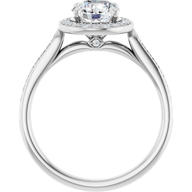 Halo-Style Engagement Ring