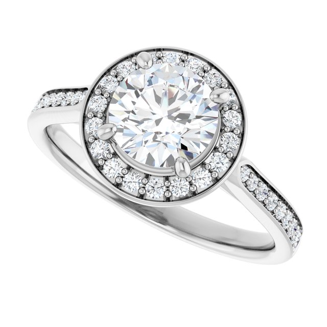 Halo-Style Engagement Ring