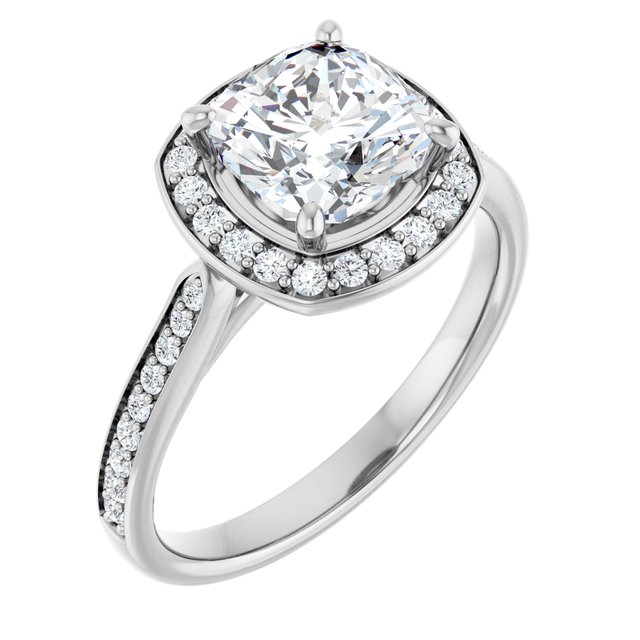 Halo-Style Engagement Ring