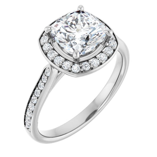 Halo-Style Engagement Ring