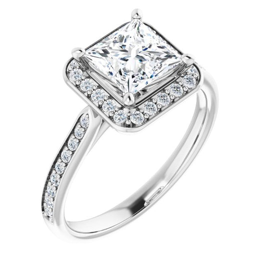 Halo-Style Engagement Ring