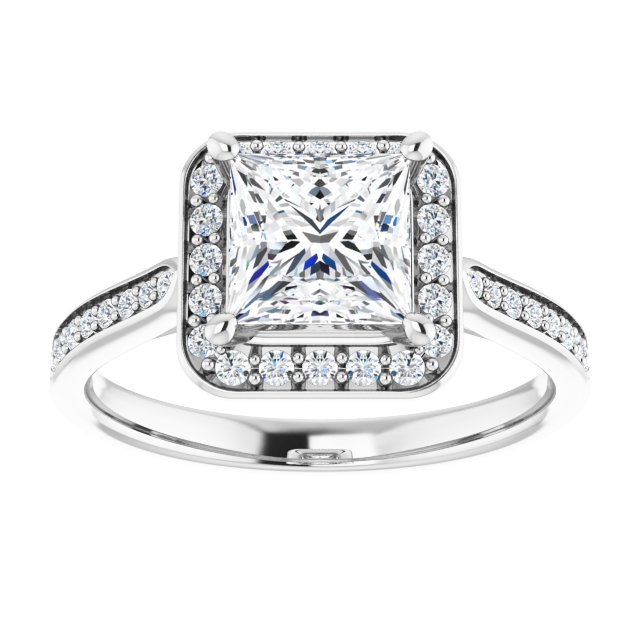 Halo-Style Engagement Ring