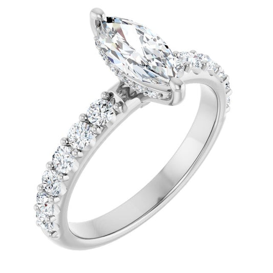 Accented Engagement Ring