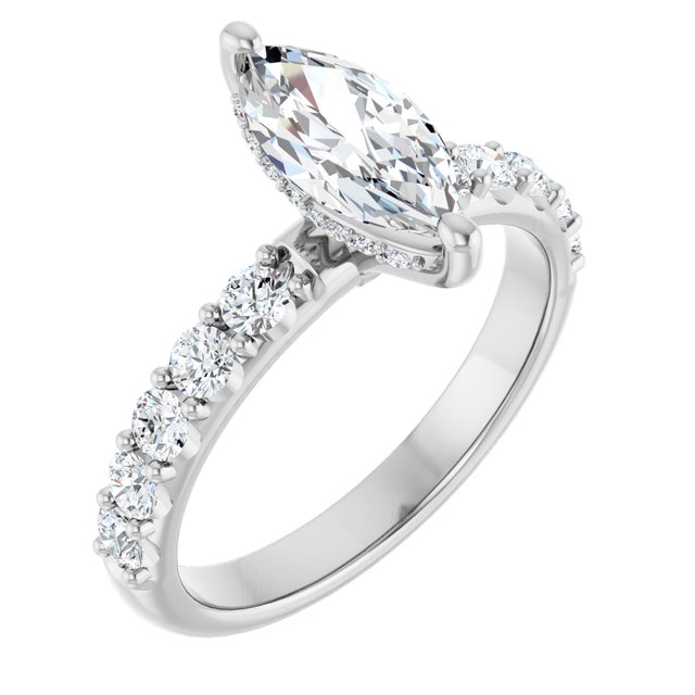Accented Engagement Ring