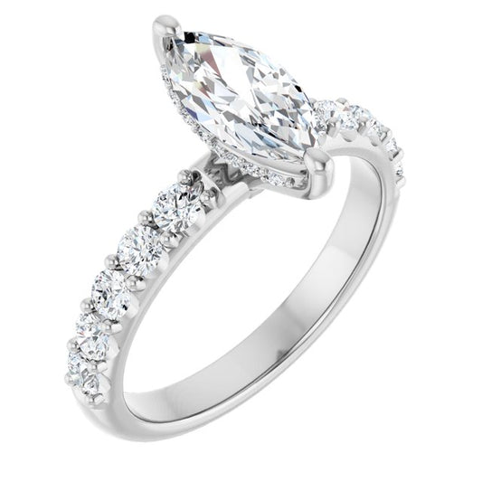Accented Engagement Ring