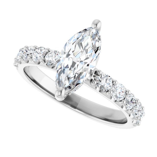 Accented Engagement Ring