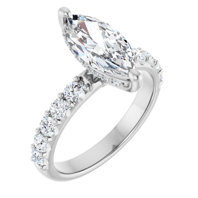 Accented Engagement Ring