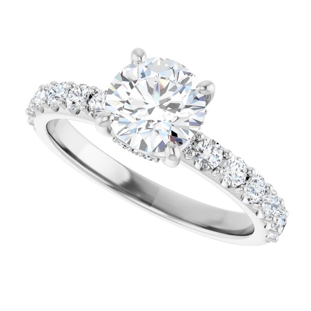 Accented Engagement Ring