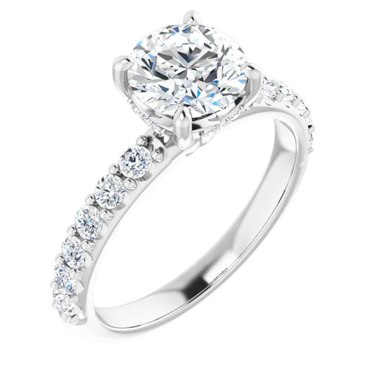 Accented Engagement Ring