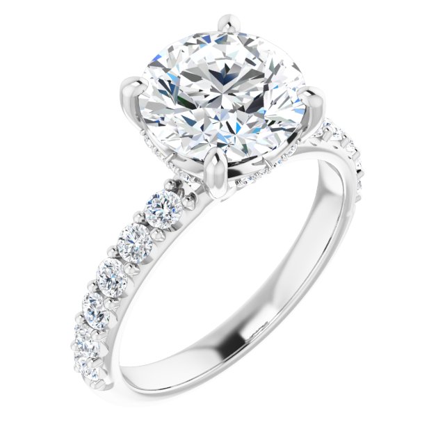 Accented Engagement Ring