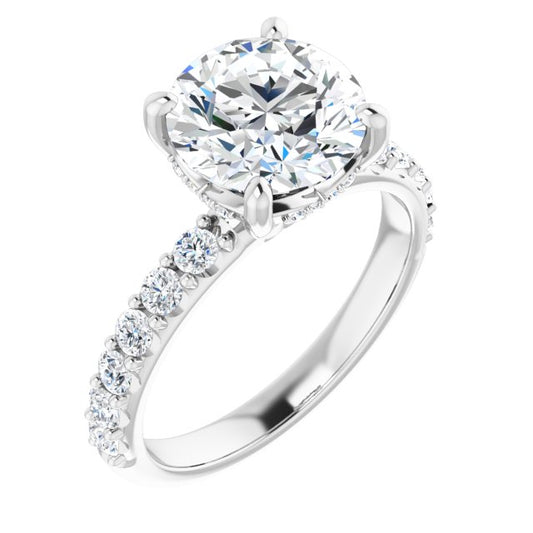 Accented Engagement Ring