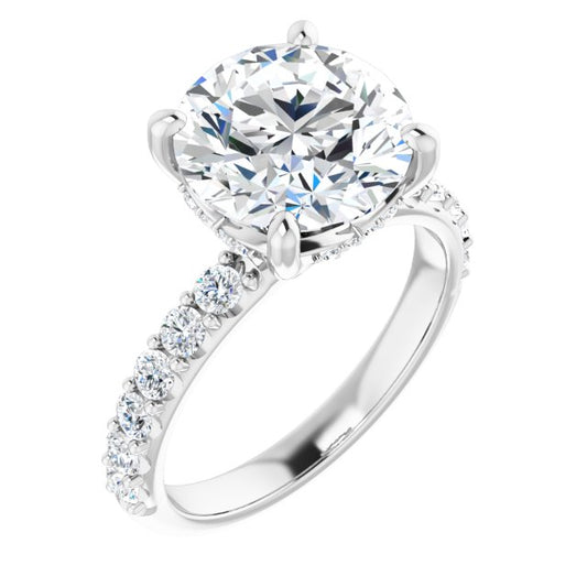 Accented Engagement Ring
