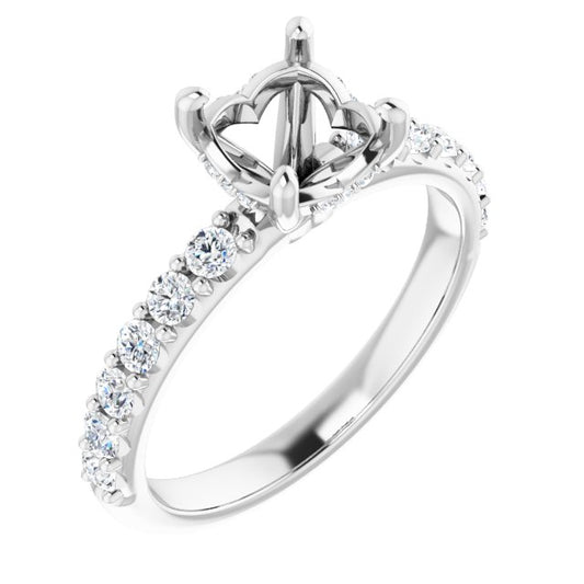 Accented Engagement Ring