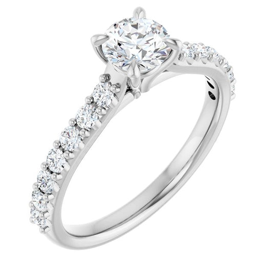 Accented Engagement Ring