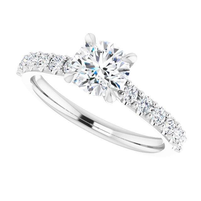 Accented Engagement Ring