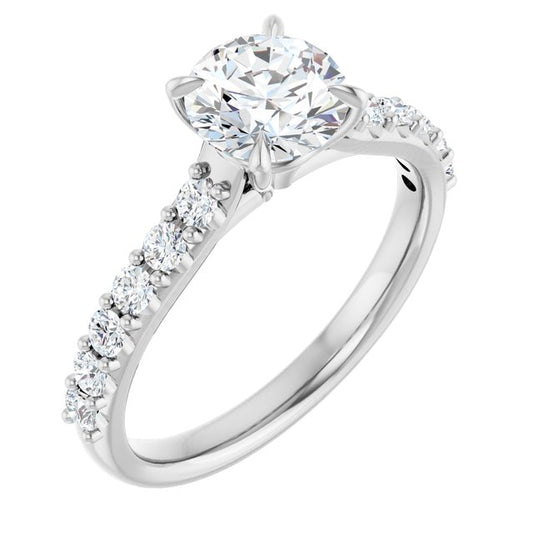Accented Engagement Ring