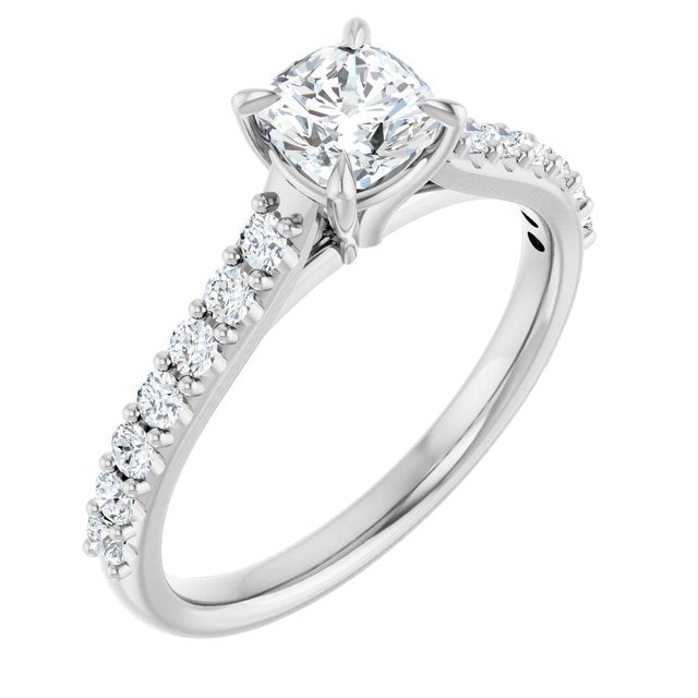 Accented Engagement Ring